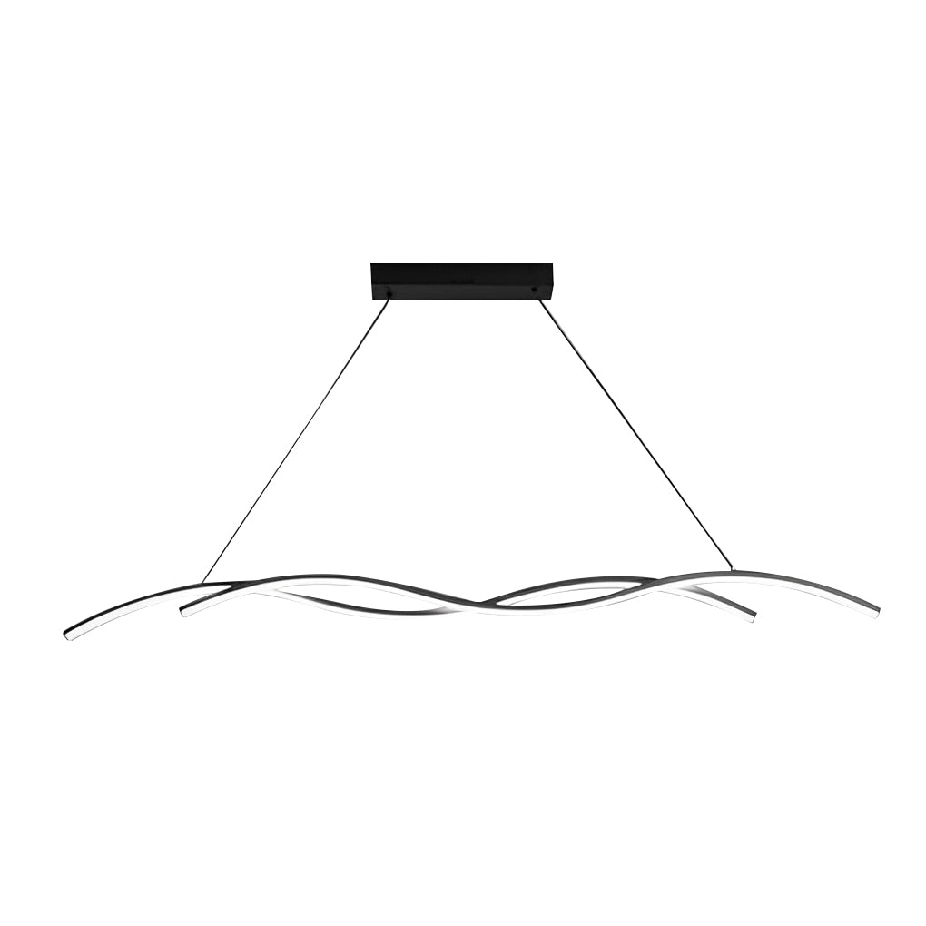 Double Wavy Minimalist LED Modern Pendant Light