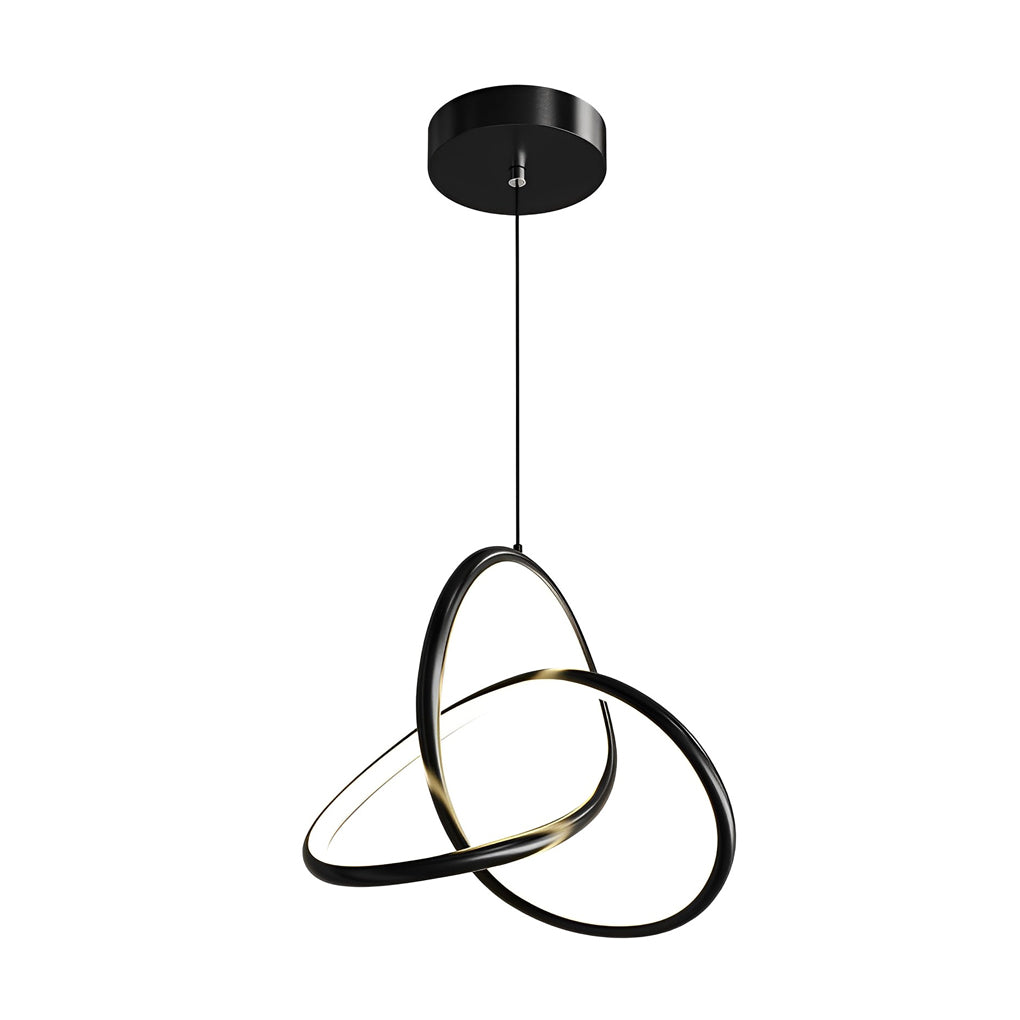 Circular Rings Creative Three-Step Dimming LED Modern Chandelier Light