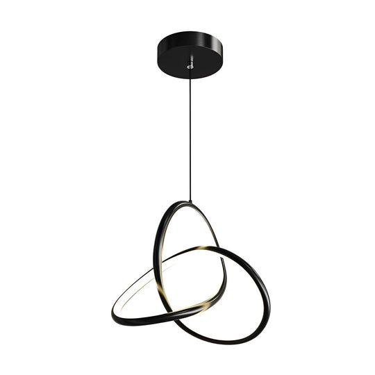 Circular Rings Creative Three-Step Dimming LED Modern Chandelier Light