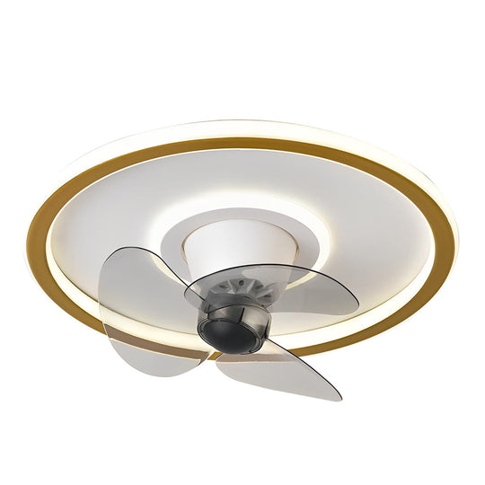 Smart 360° Rotating Dimmable LED Ceiling Fan with Invisible Blades