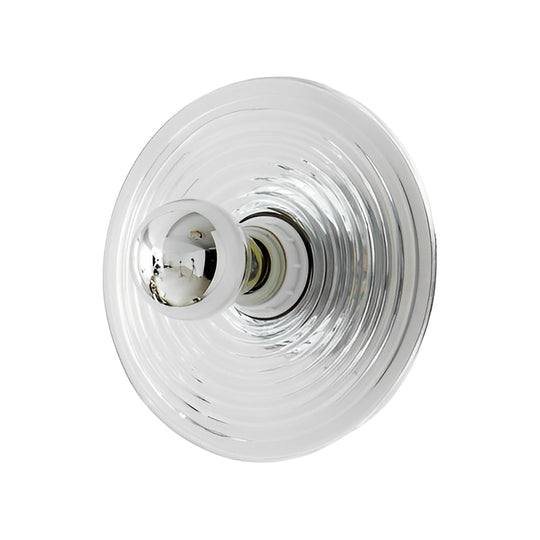 Round Stripes Glass Electroplated Iron Nordic Wall Lamp / Ceiling Light