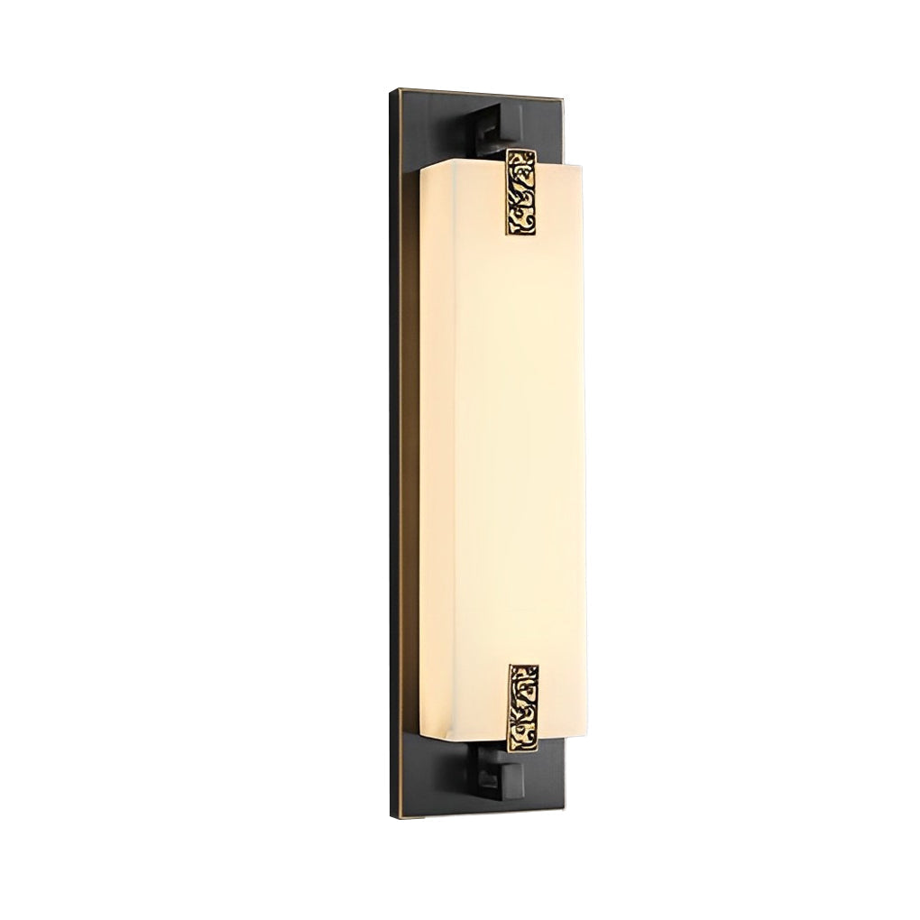 Outdoor Waterproof LED Copper Retro Exterior Wall Lights Sconces