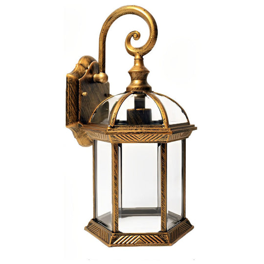 Double-layer Waterproof Glass E27 Vintage Wall Sconce Light