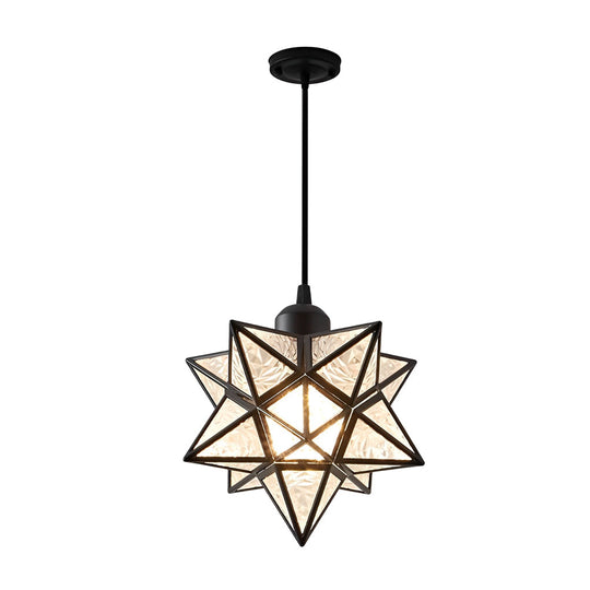 Creative Five-Pointed Star Three Step Dimming Modern Pendant Light
