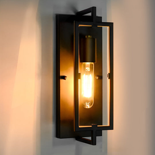 Creative Rectangular Industrial LED Wall Lamp
