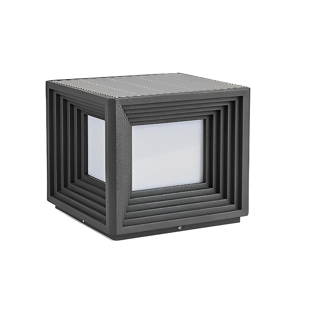 Square Creative Waterproof LED Solar Fence Post Cap Light