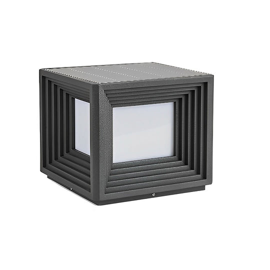 Square Creative Waterproof LED Solar Fence Post Cap Light