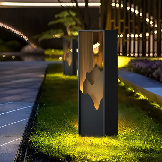 LED Mountain Scenery Path Lights Waterproof Landscape Lighting for Outdoor Elegance