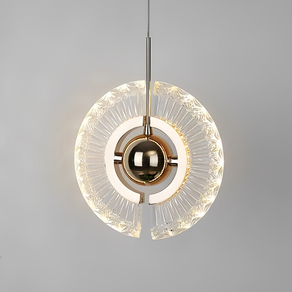 Creative Circle Anodized Acrylic LED Modern Pendant Light