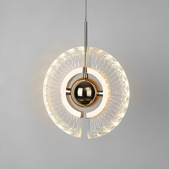 Creative Circle Anodized Acrylic LED Modern Pendant Light
