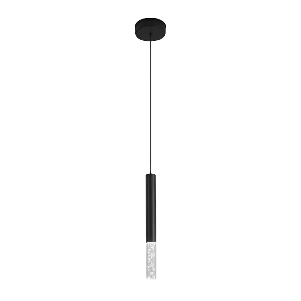 Personality Minimalist LED Black Nordic Pendant Light for Kitchen Island