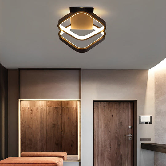 Geometric Shape LED Modern Ceiling Light – Flush Mount