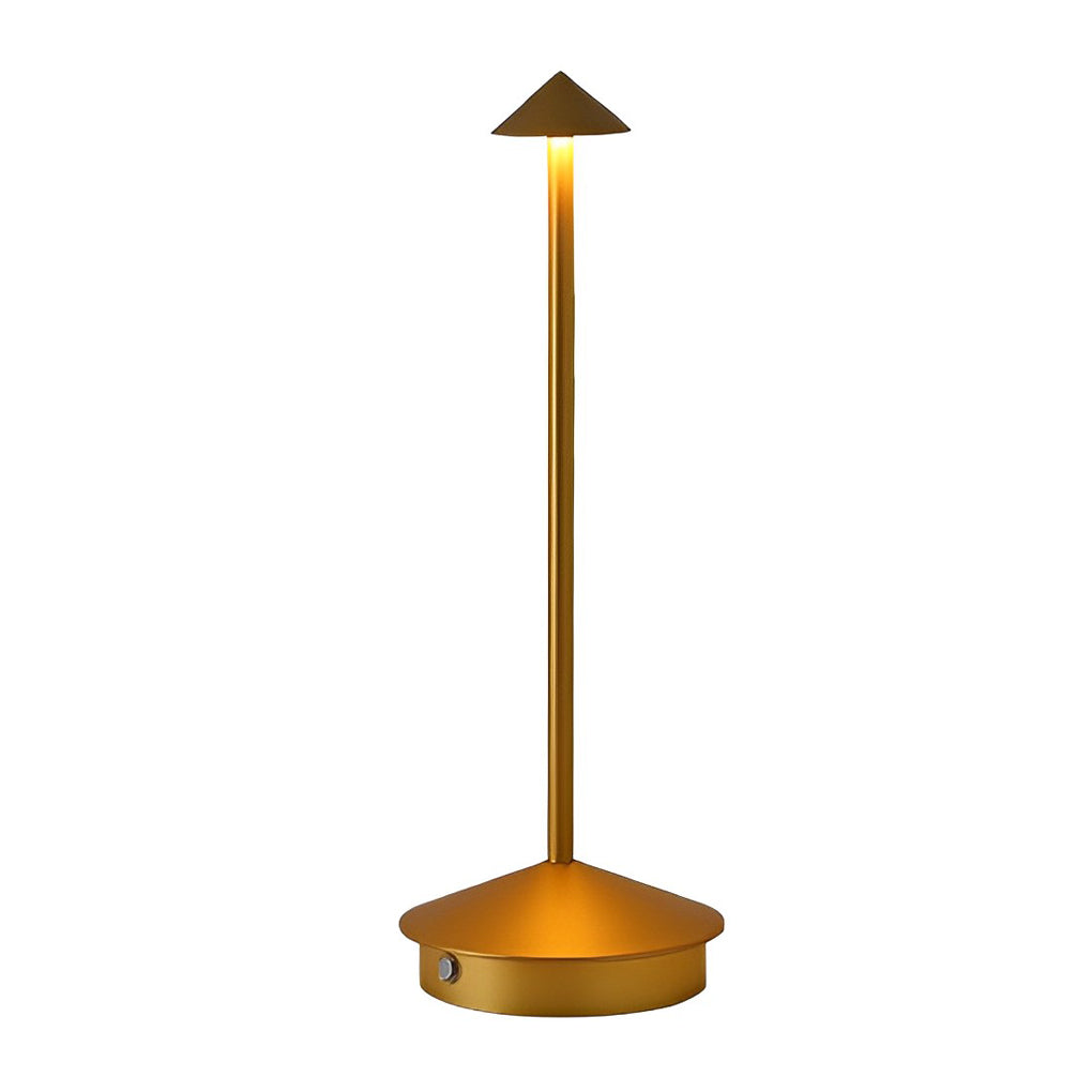 11.4" Cordless Pina Mushroom Table Lamp – Stepless Dimmable, USB Rechargeable, Warm White LED