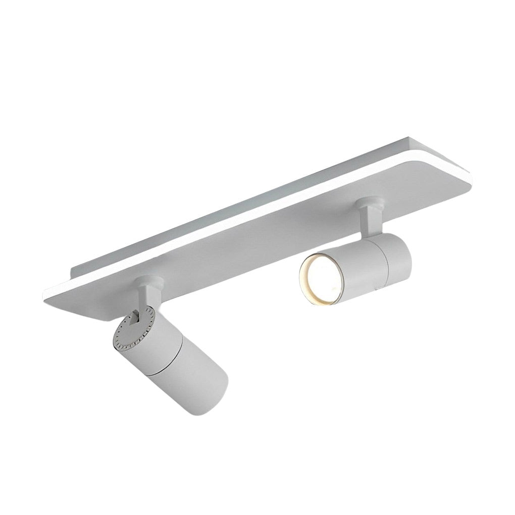 Minimalist Long Rectangular Adjustable LED Flush Mount Spotlight (2/3/4-Light)