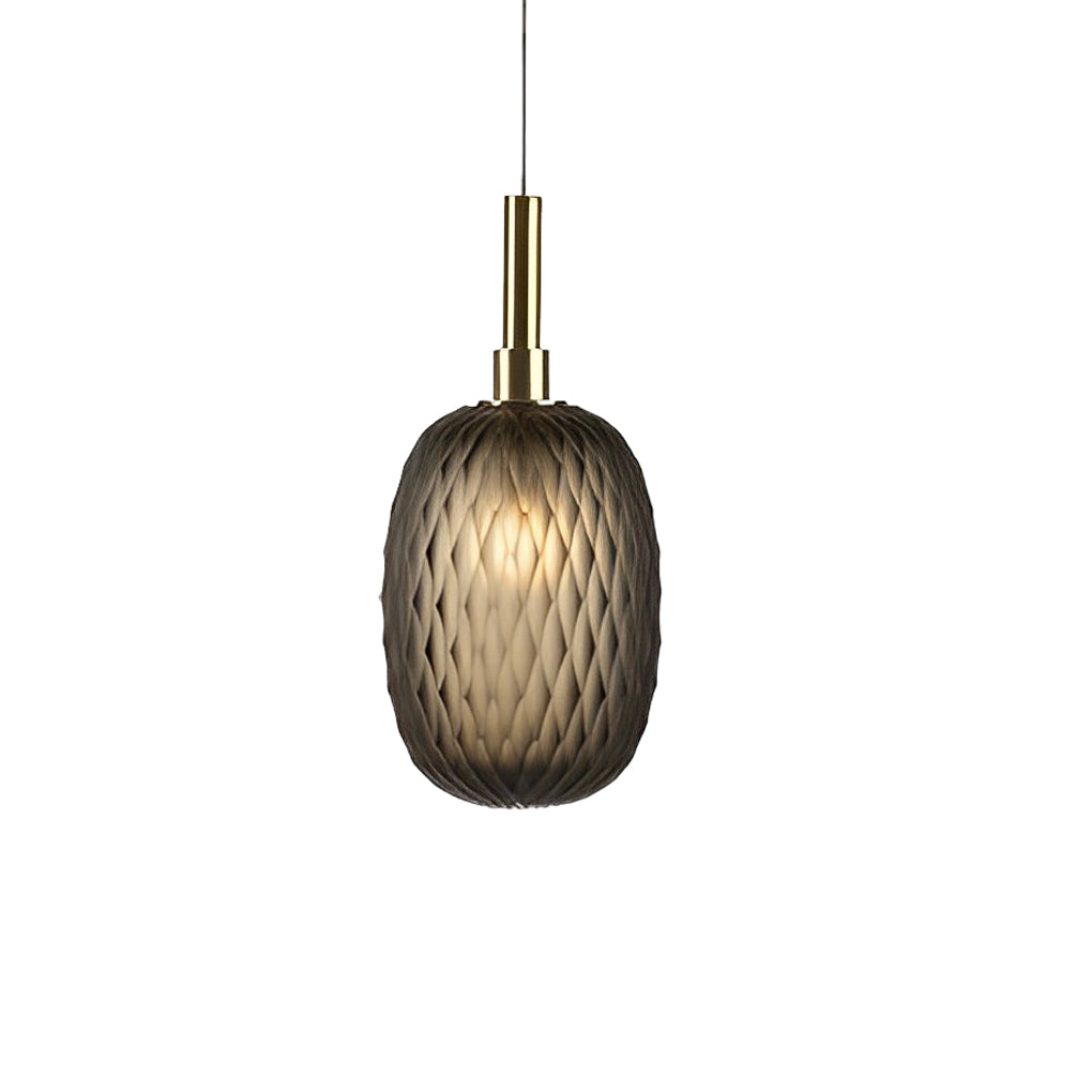 Small Glass Lantern Iron Luxury Post-Modern Pendant Light Chandelier