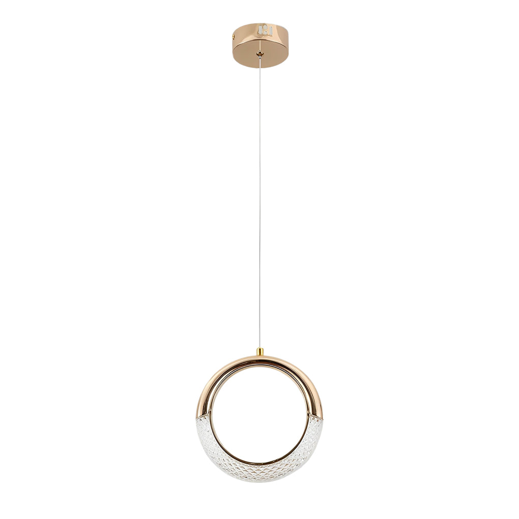 Moon Rings LED Electroplated Nordic Pendant Light