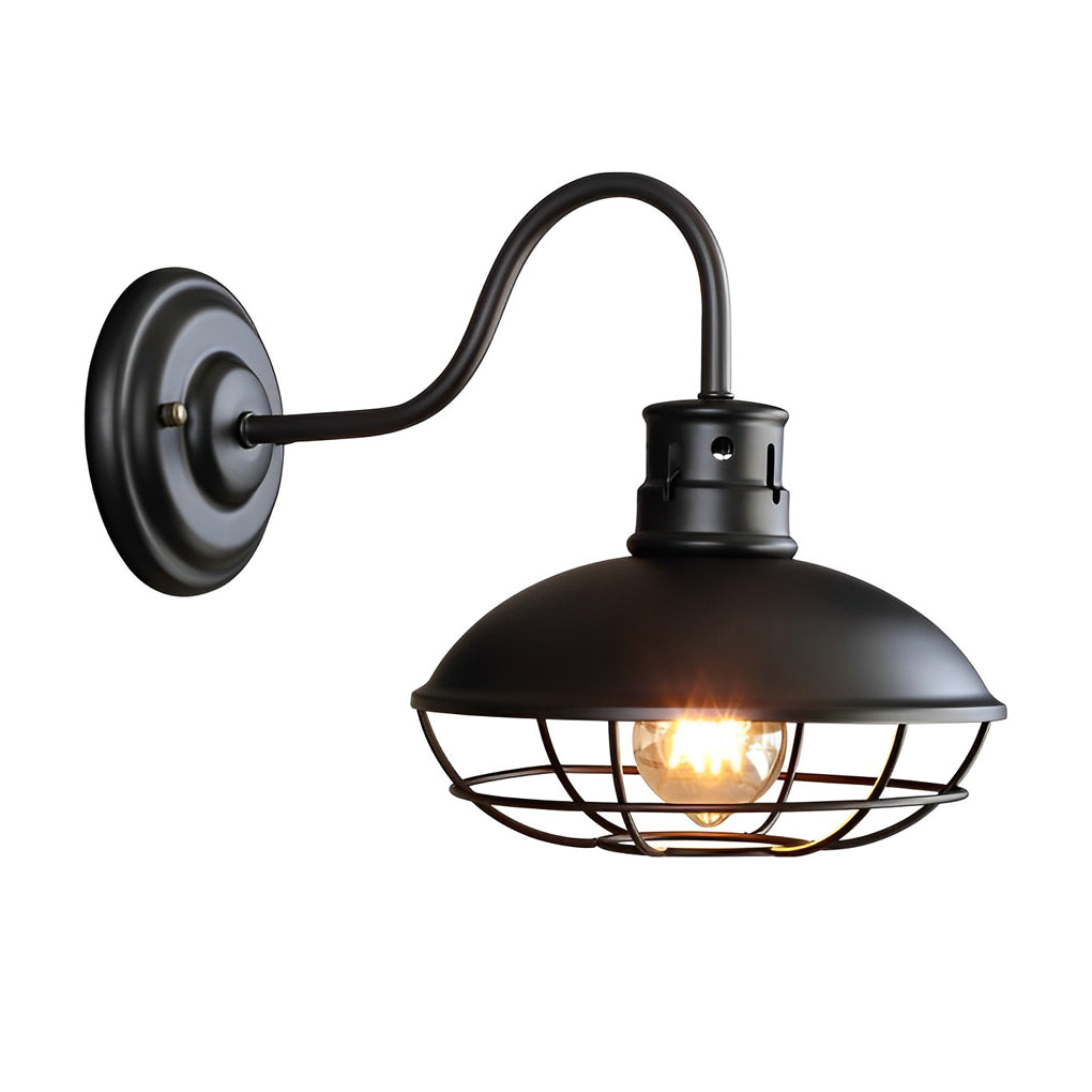 Retro Iron LED Waterproof Industrial Style Outdoor Wall Lights