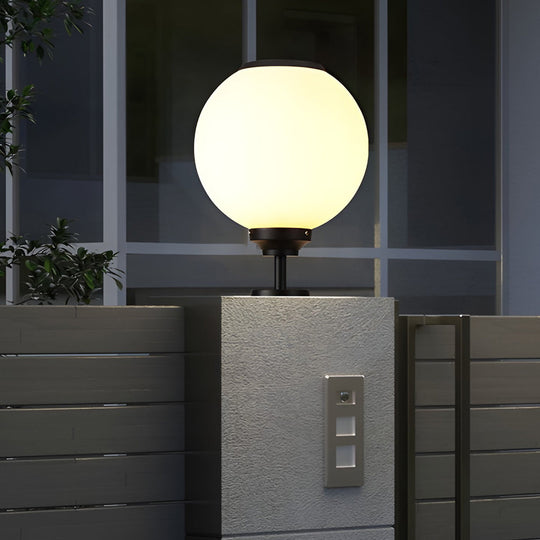 Ball Waterproof Three Step Dimming LED Solar Post Caps Lights
