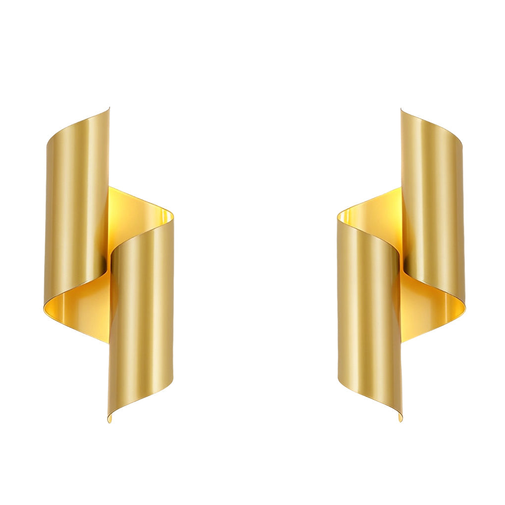 2pcs Symmetrical Up and Down Modern Wall Lamp