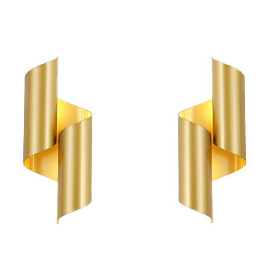 2pcs Symmetrical Up and Down Modern Wall Lamp