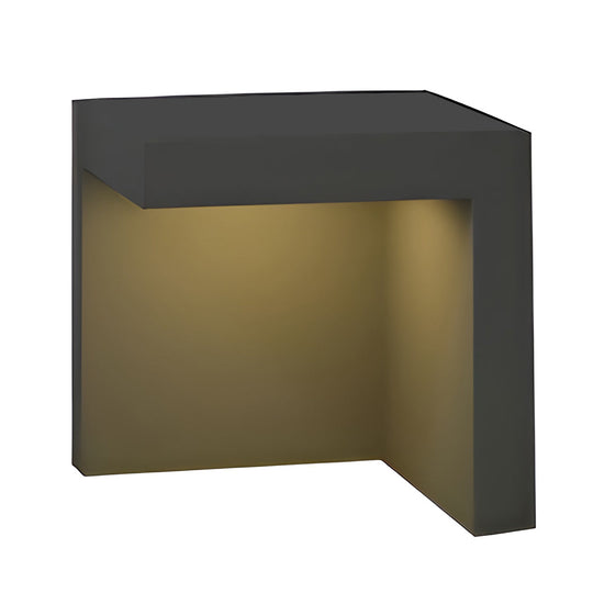 Half-Cut Rectangular Fixture Modern Outdoor Path Light in Gray LED 4.5W IP54 Waterproof