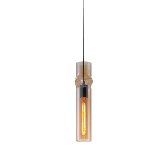 Creative Cylindrical Glass Iron Post-modern Pendant Light