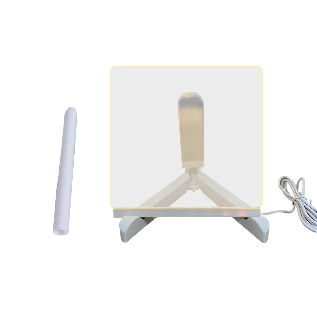 LED Acrylic Message Board Writable Table Lamp