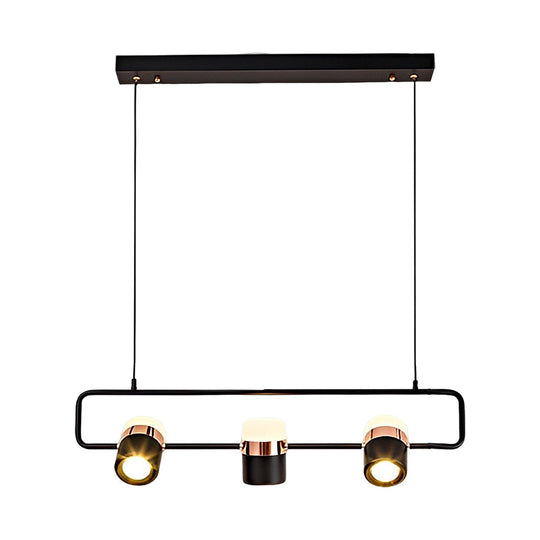 Rotatable Creative Electroplated Metal LED Nordic Chandelier Pendant Light