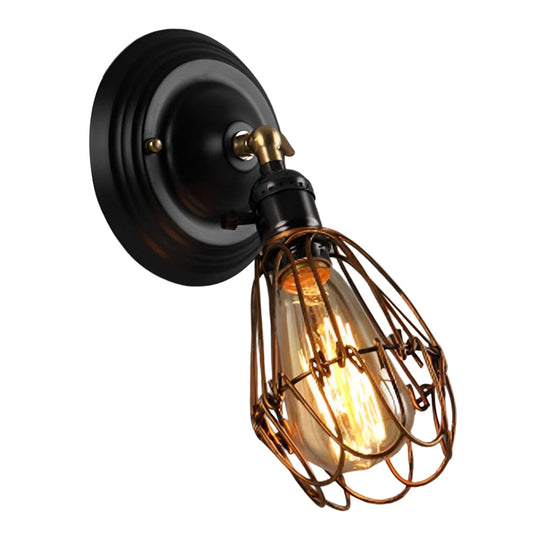 Adjustable Retro Industrial Iron Wall Lamp