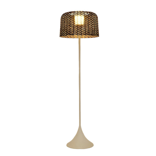 1-Light Mesh Outdoor Floor Lamp