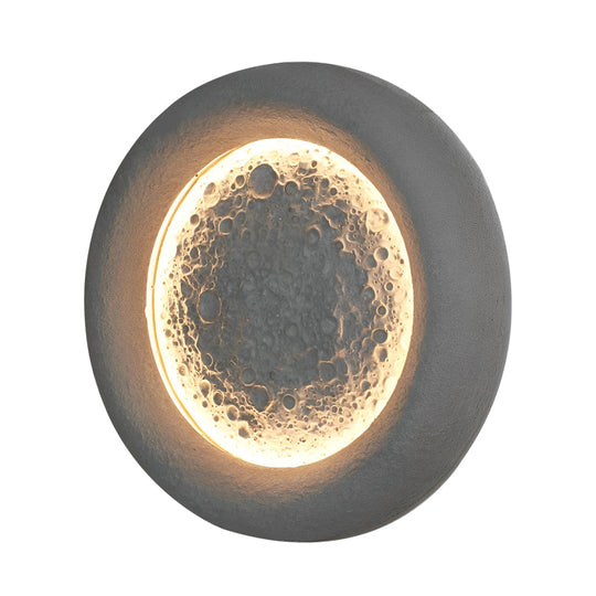 Moon Crater Design LED Outdoor Waterproof Wall Lamp
