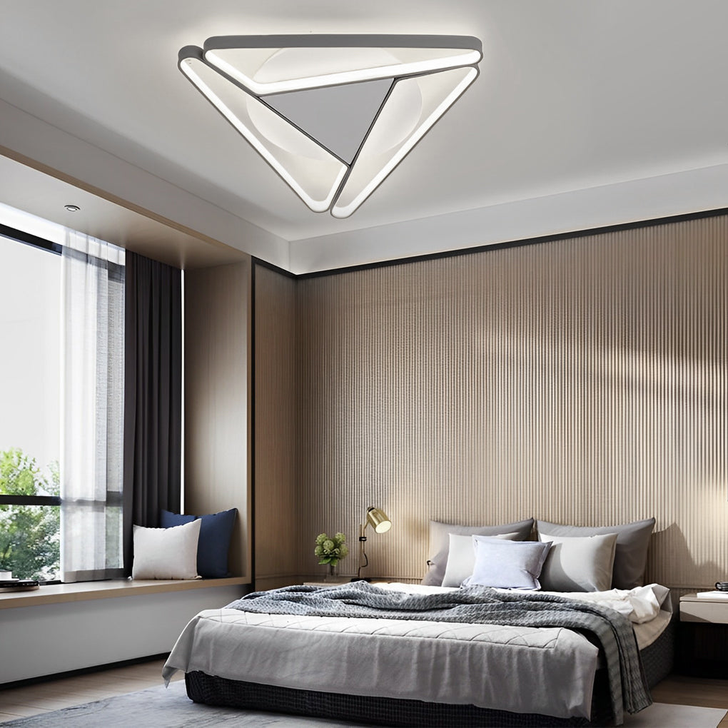 Geometric Design Modern LED Flush Mount Ceiling Light