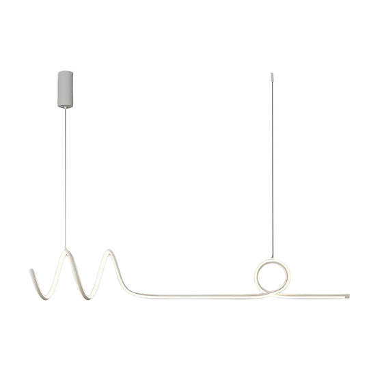 Minimalist Waves Circular Stepless Dimming LED Intelligent Chandelier
