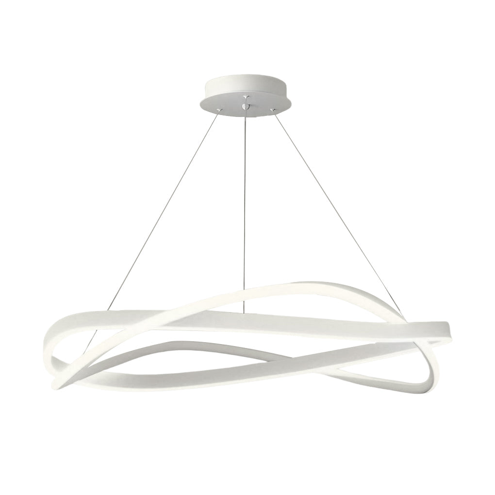 Circular Wave Rings Three-Step Dimming Minimalist Nordic Chandelier