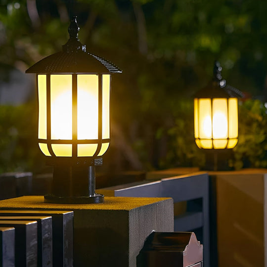 Waterproof IP55 LED Retro Outdoor Fence Post Light
