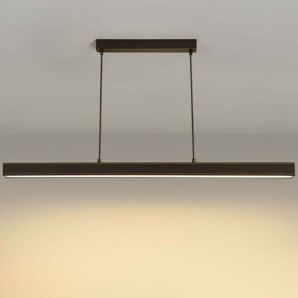 30'' Rectangular Modern Black Pendant Light – Vintage-Inspired LED Lighting
