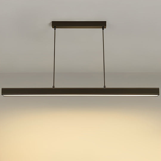 30'' Rectangular Modern Black Pendant Light – Vintage-Inspired LED Lighting