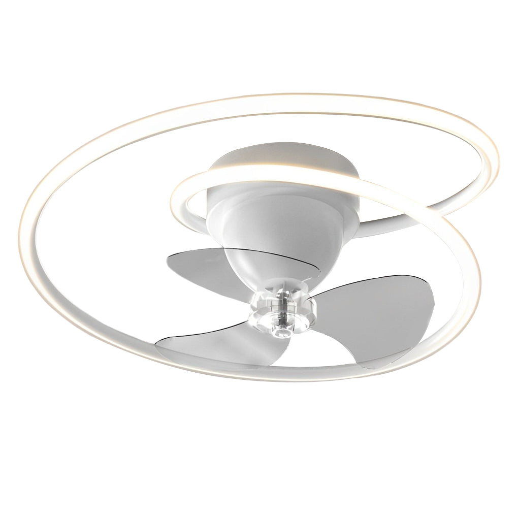 Smart 360° Rotating Ceiling Fan with Stepless Dimming LED and App Control