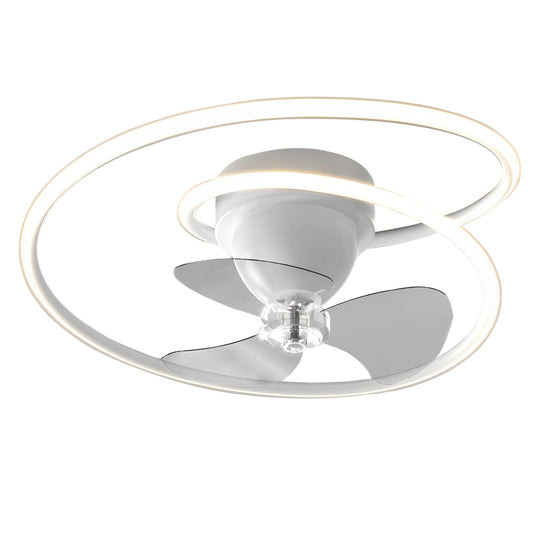Smart 360° Rotating Ceiling Fan with Stepless Dimming LED and App Control