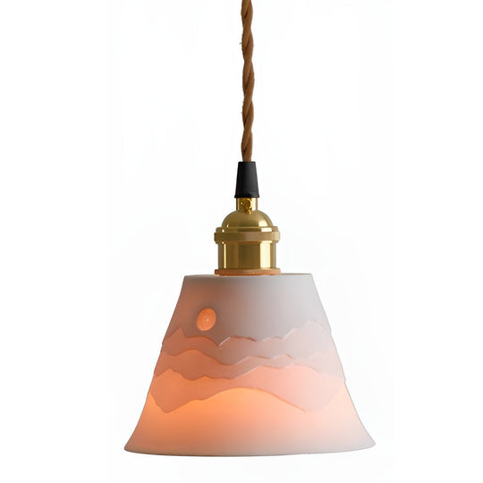 Mountains Shadow Ceramic LED Pendant Light