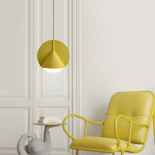 Circular Cone Metal LED Industrial Pendant Light