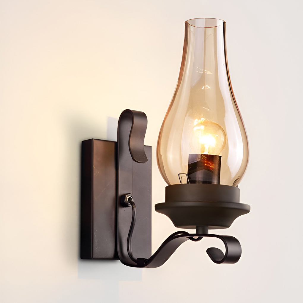 Retro Glass E27 Industrial Wall Lamp – Wall Sconce Lighting