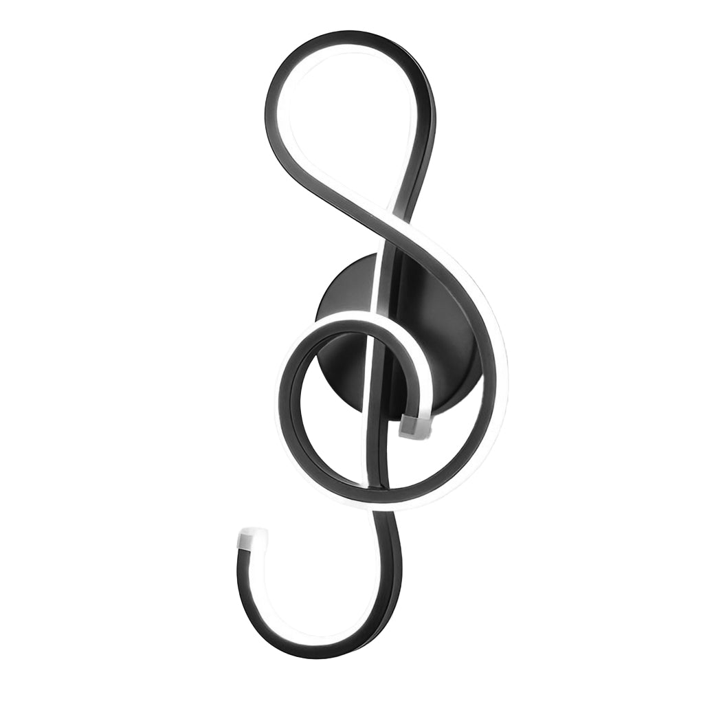 Musical Note Shaped LED Modern Wall Sconce