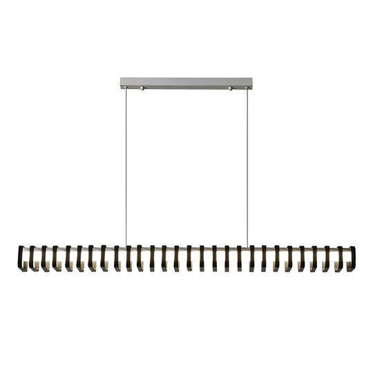 Minimalist Square Frame Decor Three Step Dimming Modern Chandelier Light