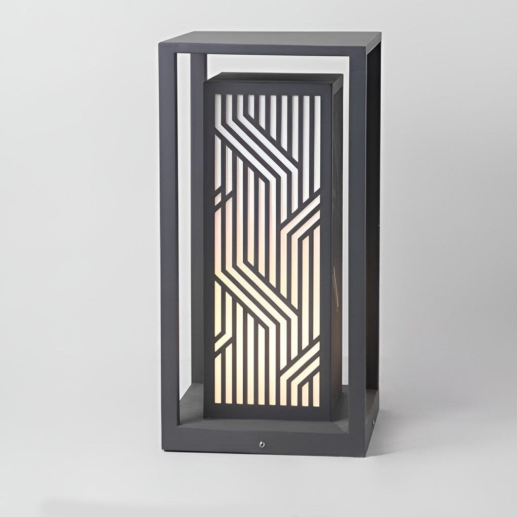 Gray Retro LED Outdoor Waterproof Pathway Lantern