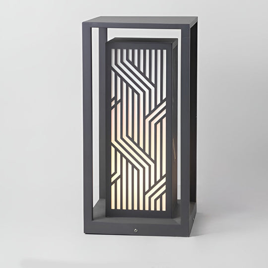 Gray Retro LED Outdoor Waterproof Pathway Lantern