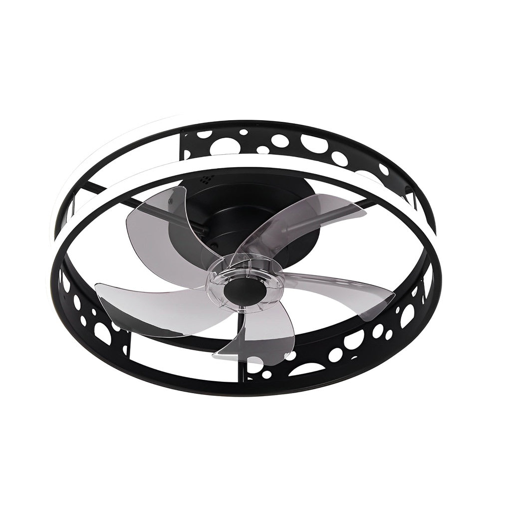 Nordic Bladeless Ceiling Fan with 3-Step Dimmable LED and Remote Control