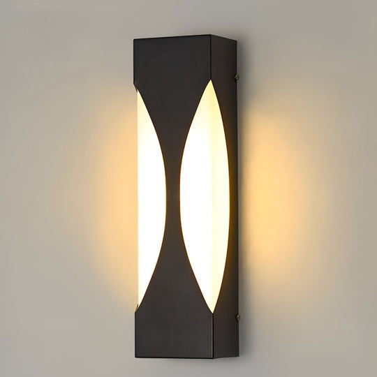 Creative Rectangular LED Outdoor Wall Sconce Waterproof Light