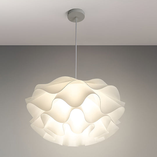 Flower Shaped Three-Step Dimming LED White Nordic Chandelier Pendant Light