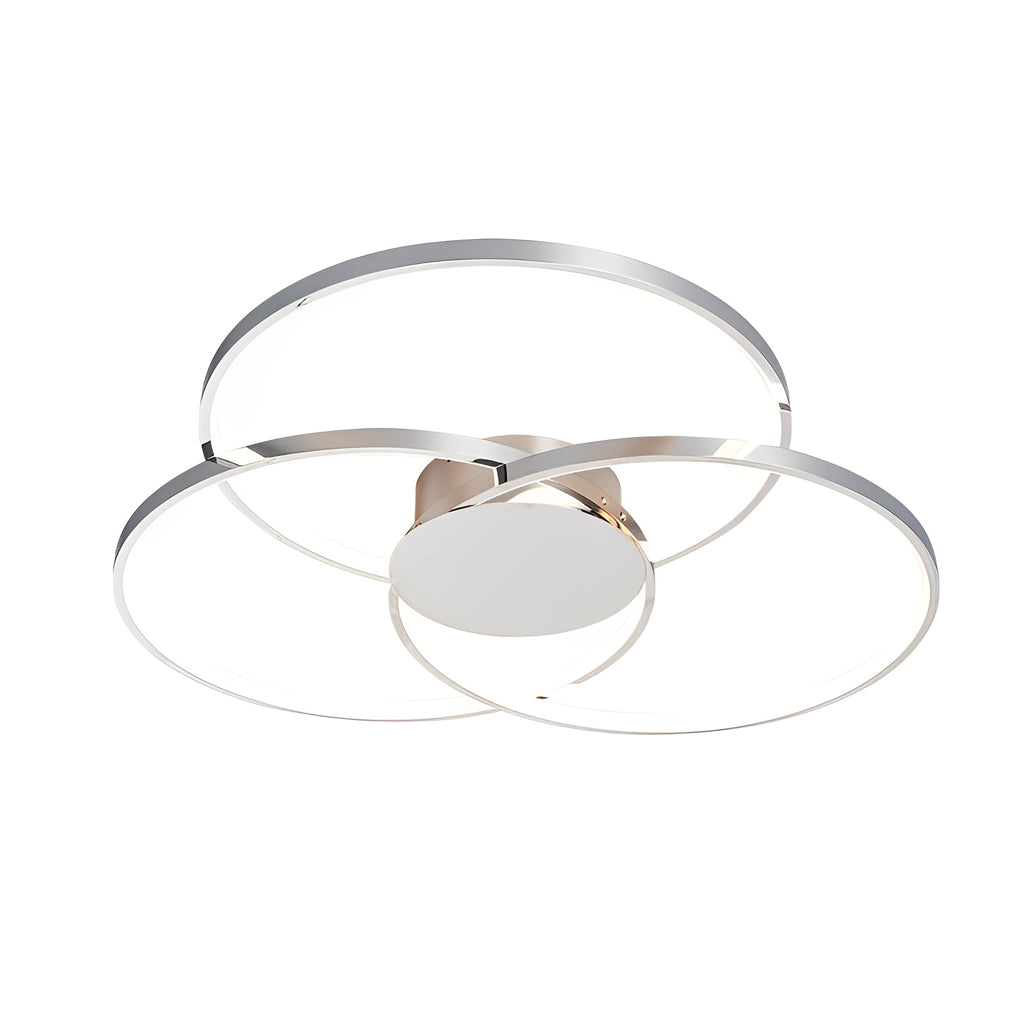 Three Rings Stepless Dimming Electroplated Metal Nordic Ceiling Light